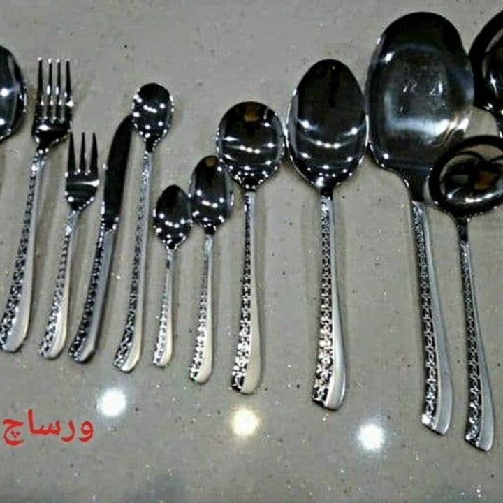 سرویس قاشق چنگال 144پارچه یونیک طرح ورساچه 24 نفره